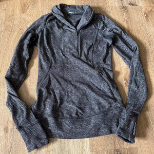 Lululemon Womens Gray Think Fast Pullover Sweatshirt Size 4